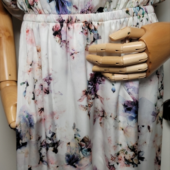 Show Me Your Mumu White Floral Kendall Maxi Dress Size XL Boho Weddin Maxi Dress - Picture 4 of 13